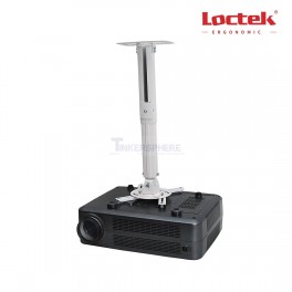 Loctek PT2 LCD/DLP Projector Ceiling Mount Bracket Fits max. 12.3" Weight Capacity 13lbs Both Flat and Vaulted Ceiling