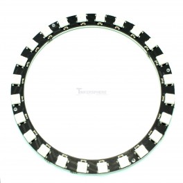 3.5 inch 24 x WS2812 5050 RGB LED Ring with Integrated Drivers (Neopixel Compatible)