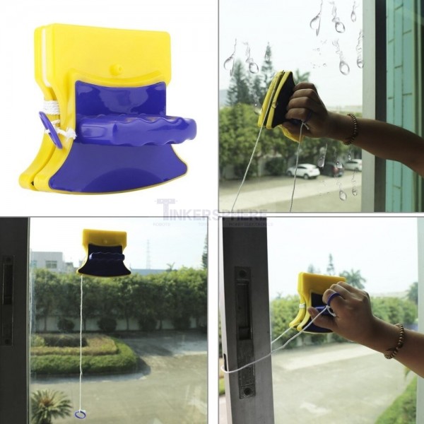 tilskadekomne Forkortelse Duke $19.99 - Double-sided Window Cleaner Glass Wiper Magnetic Cleaning Tools  Thickness 0.1"-0.2" (3-5mm) - Tinkersphere