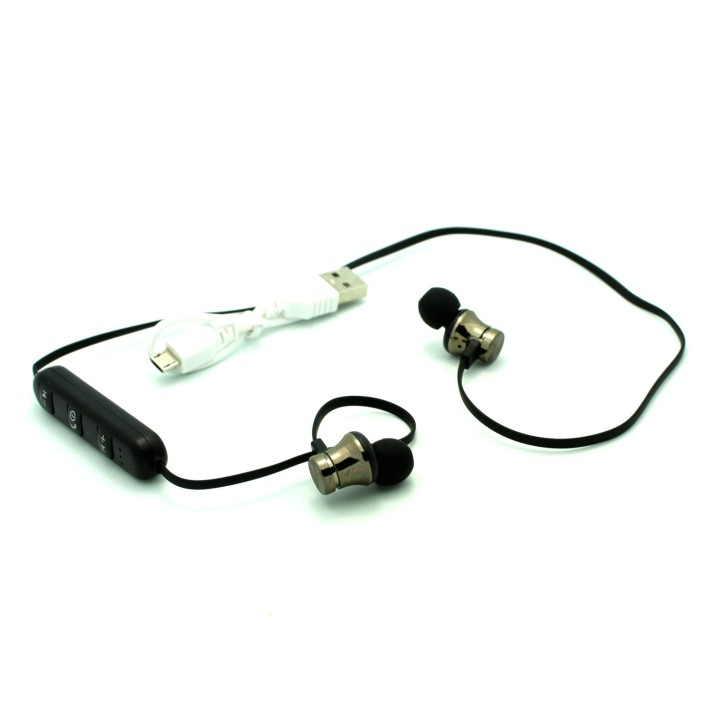 Magnetic Bluetooth In-Ear Headphones with Volume, Pause and Play Buttons