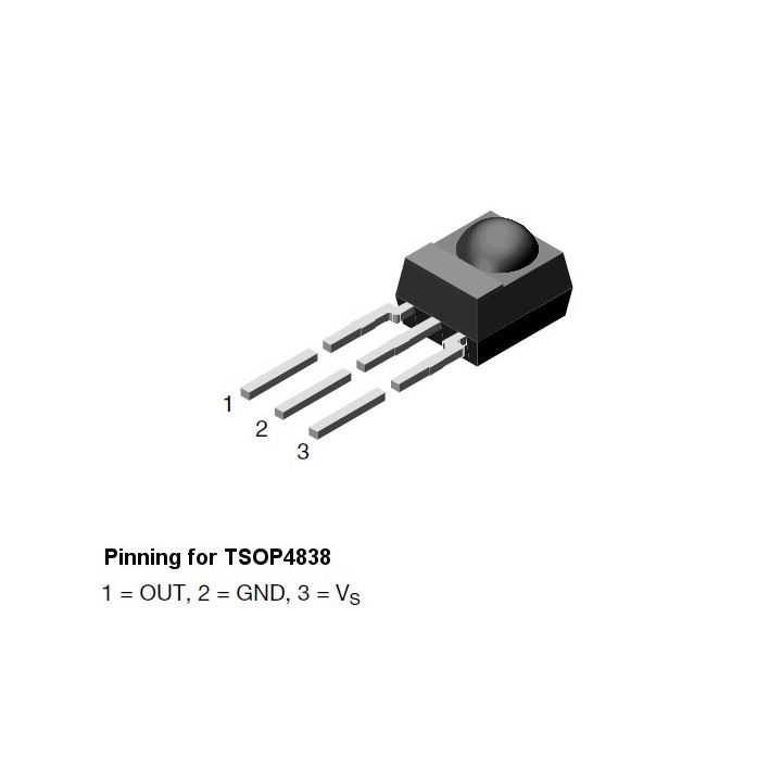 IR Receiver Module 38 kHz Sensor: TSOP4838
