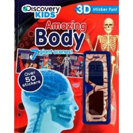 Discovery Kids Amazing Body 3D Sticker Fun Activity Book