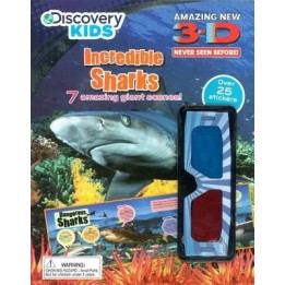 Discovery Kids Incredible Sharks 3D Sticker Fun Activity Book