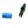 FTTH SC/UPC Single-Mode Optical Fiber Cable Quick Connector Adapter for CATV Network Blue Black