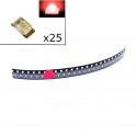 Red SMD LEDs - 0603 (pack of 25)