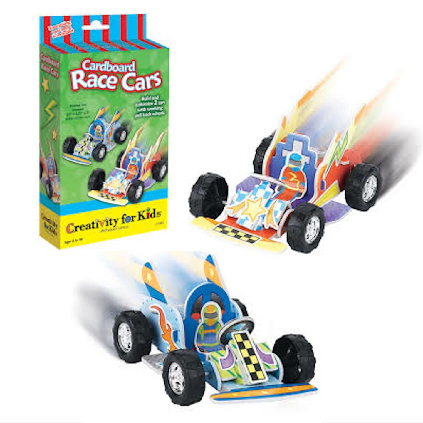 Cardboard Race Cars Kit