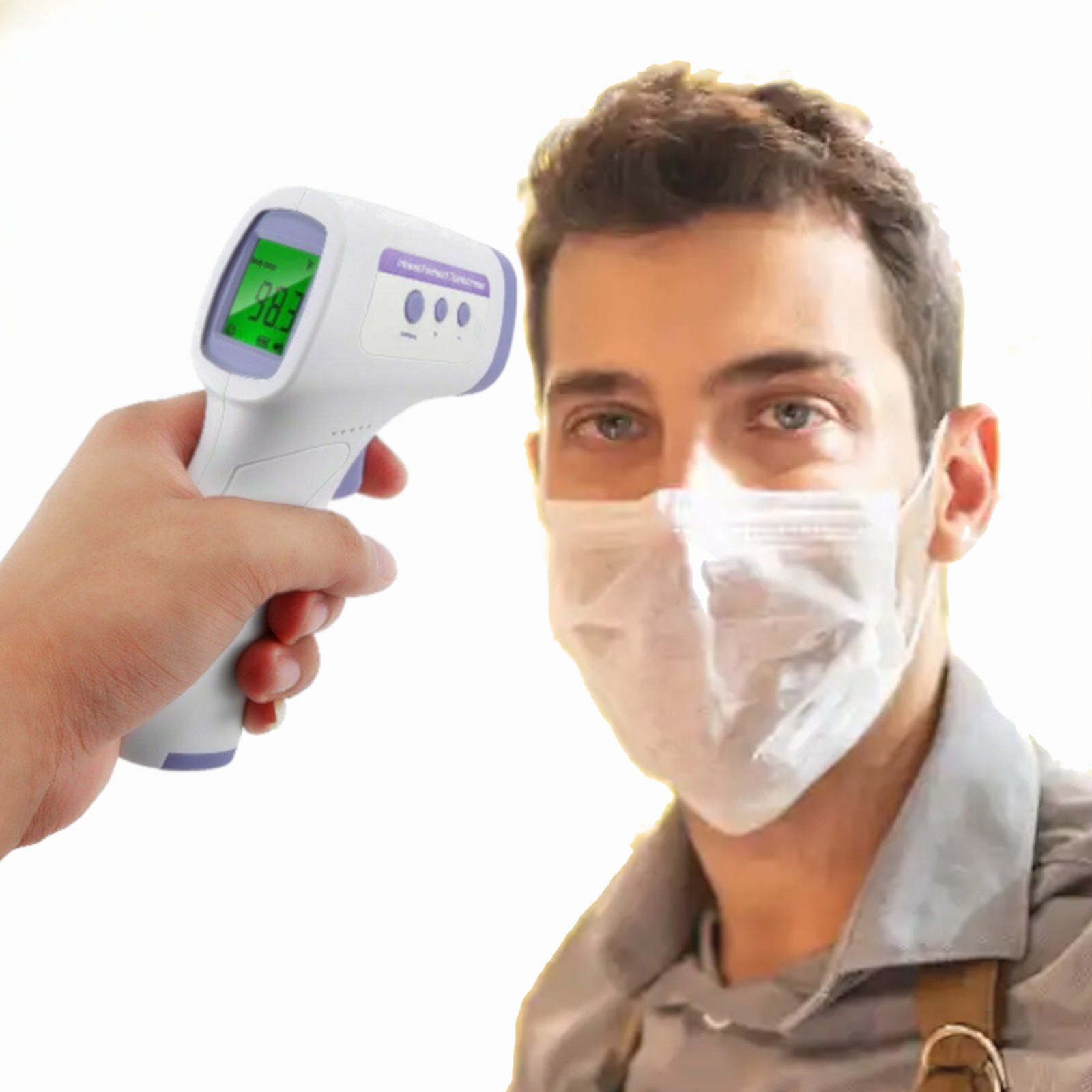 18.99 Contactless IR Thermometer Gun Fahrenheit and Celcius