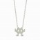 Silver Plated Space Invader Robot Necklace