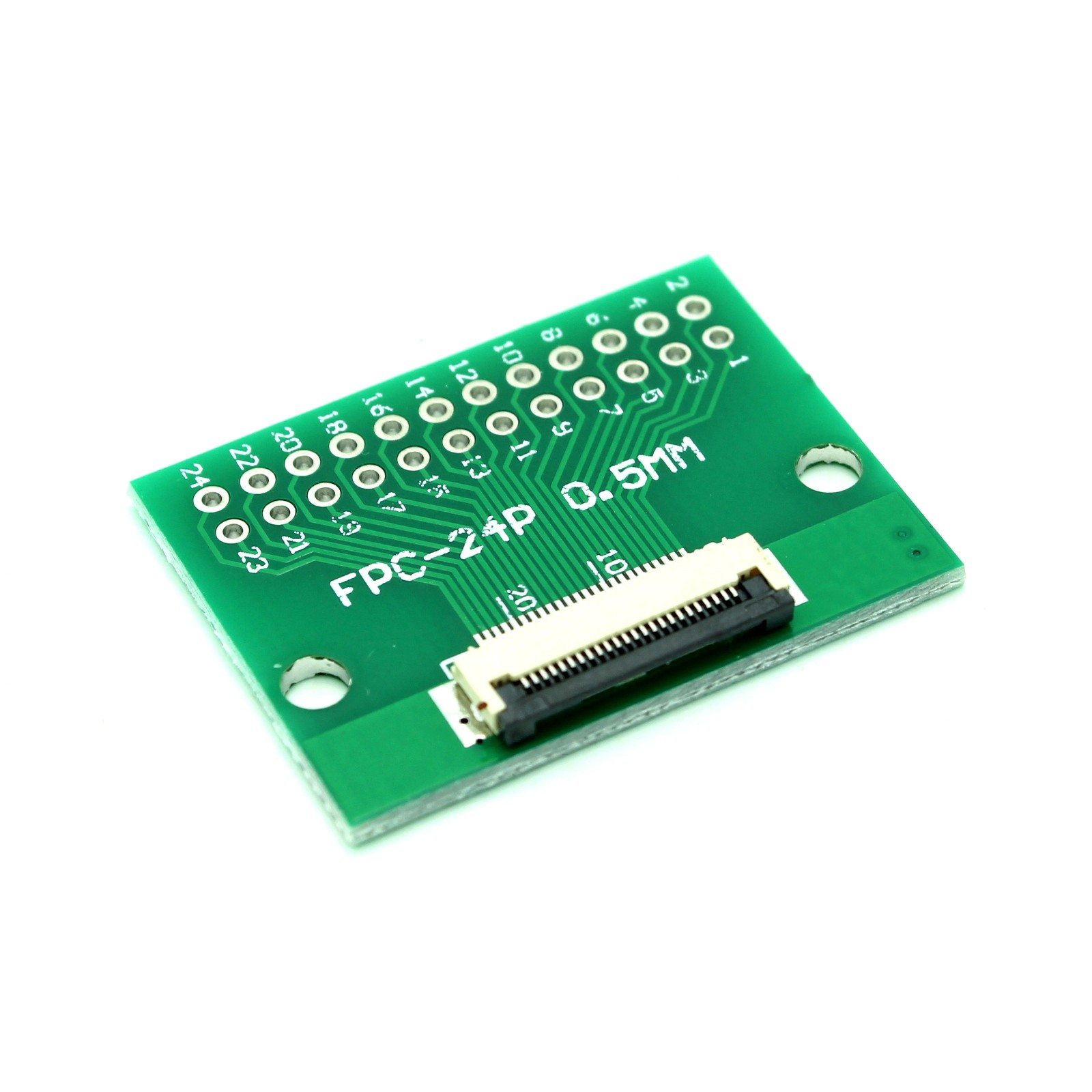Pack of 3 24-Pin FPC Connector to DIP Breakout Board 0.5mm 1mm Pitch 