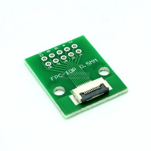 $2.75 - 10 Pin 0.5mm & 1mm pitch FPC to DIP Breakout - Tinkersphere