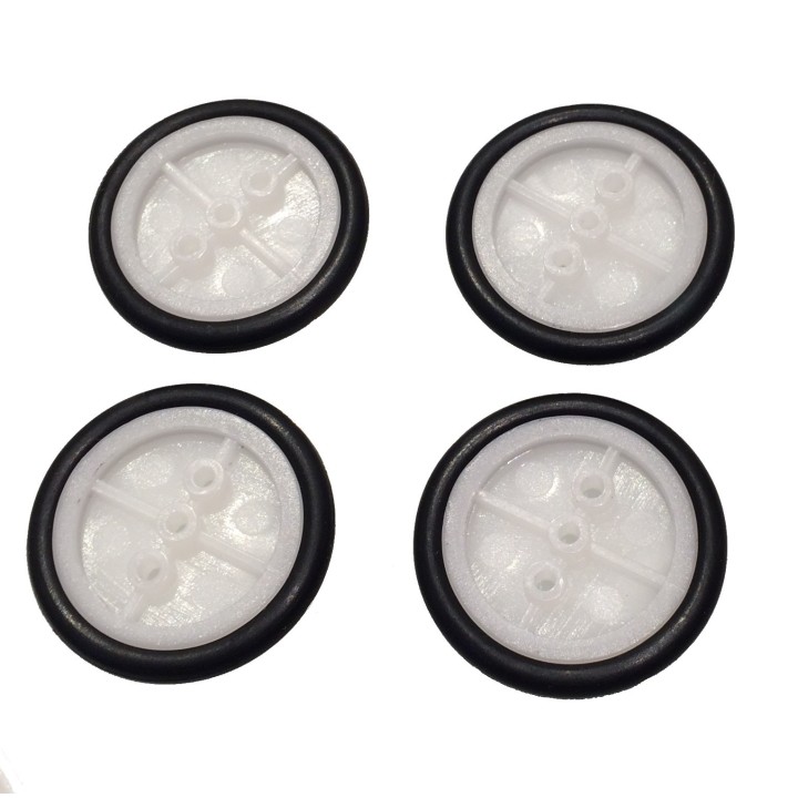 Robot Wheels (4 pack) DC motor compatible 