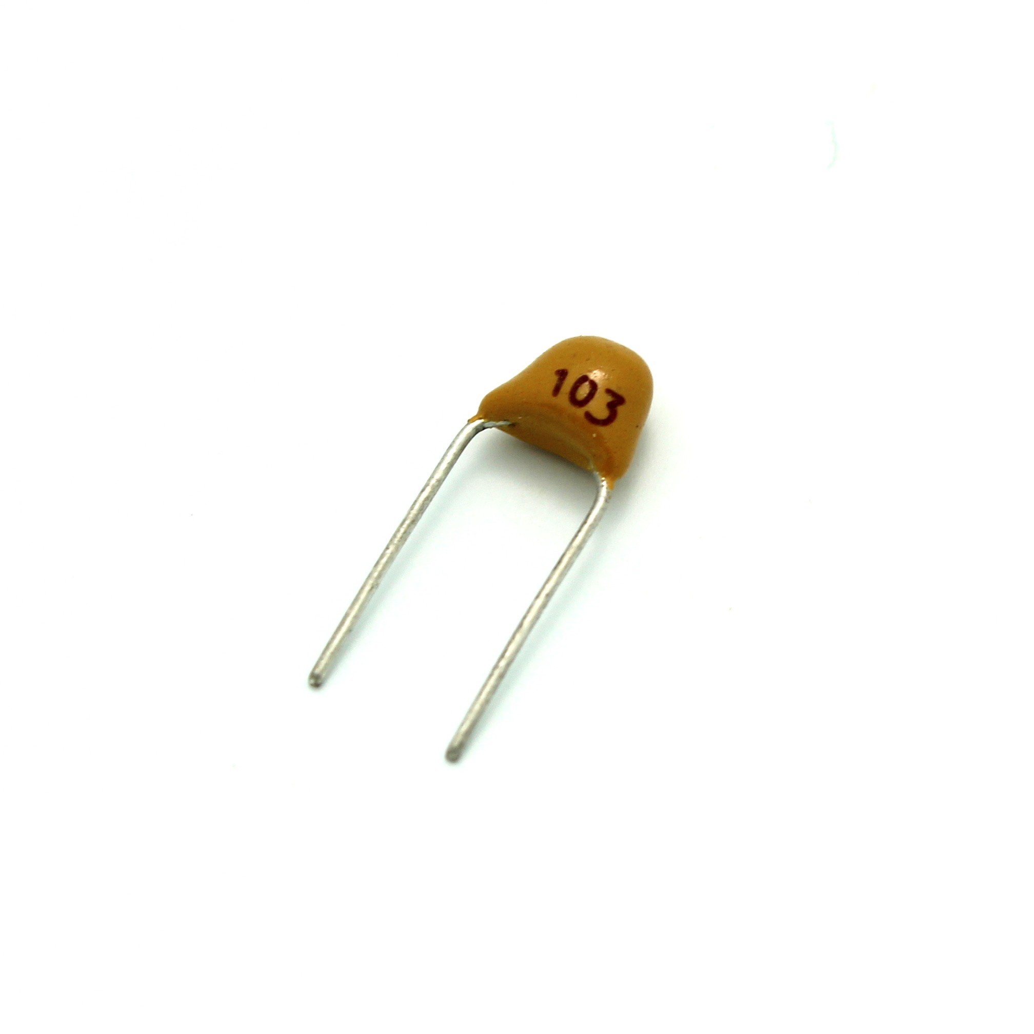 thumbnail image 2 of Emcon 15pcs .01uF (103) 2% Tolerance 50V COG/NPO Ceramic Radial Monolithic Capacitors – Bulk Pack #122 2 of 6