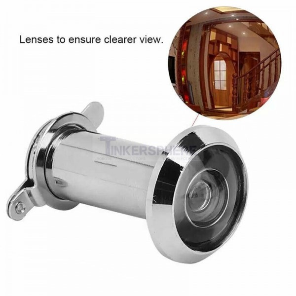 16mm Door Viewer Peephole 220 Degree Viewing With Cover Security System 8# 