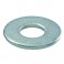 Size 6 Zinc-Plated Flat Washer 100 Pieces