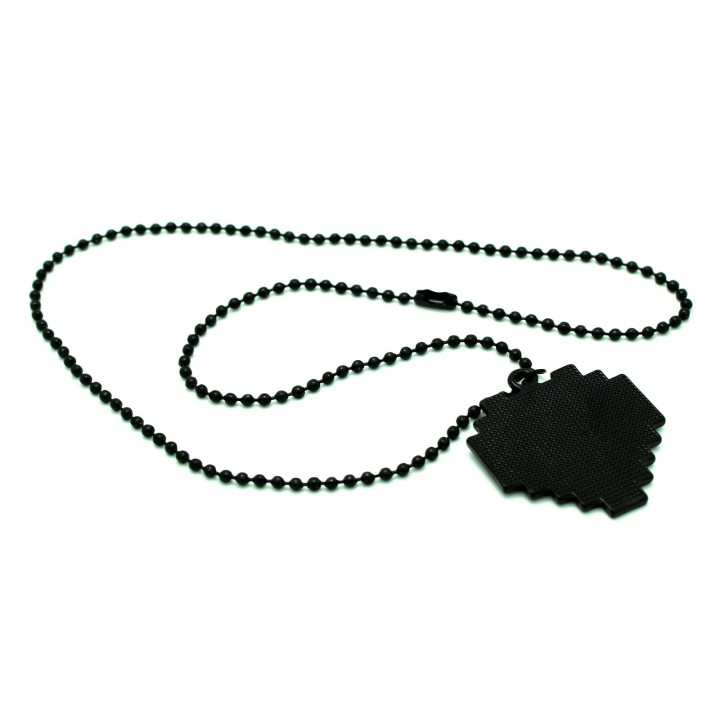 Undertale Pixelated Heart Necklace 8 Bit Pixel Retro Gaming Jewelry