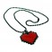 Undertale Pixelated Heart Necklace 8 Bit Pixel Retro Gaming Jewelry