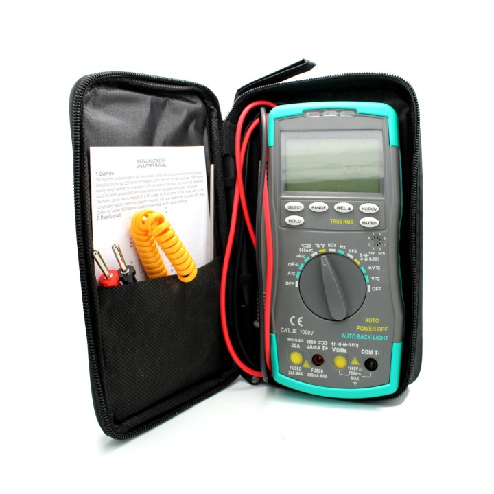 Digital Multimeter Auto Ranging Temp Capacitance & Frequency