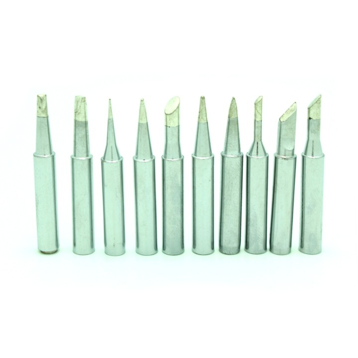 Soldering Station 10pc Tip Set 900M-T-K For Hakko 936 Fx888/888D SAIKE 909D/852