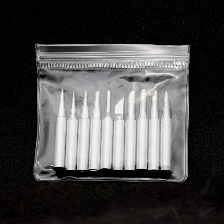 Soldering Station 10pc Tip Set 900M-T-K For Hakko 936 Fx888/888D SAIKE 909D/852