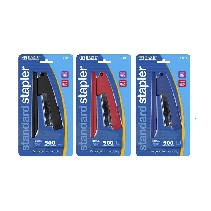 BAZIC Heavy Duty Metal Stapler w Staples Office Supplies