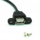 Panel Mount USB Breakout Cable (5 Pin Female Header)