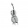 Bass Fiddle 3D Laser Cut Steel Model