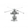 Metal Earth AH-64 Apache Helicopter 3D Laser Cut Steel Model Kit