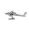Metal Earth AH-64 Apache Helicopter 3D Laser Cut Steel Model Kit