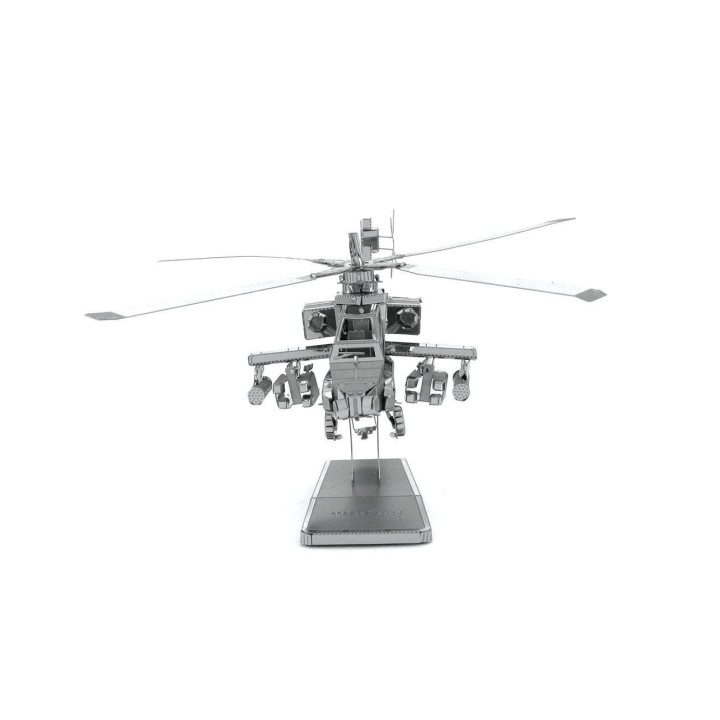 Metal Earth AH-64 Apache Helicopter 3D Laser Cut Steel Model Kit