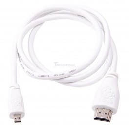 Official Raspberry Pi 4 Micro-HDMI to HDMI Cable - 3.28ft 1m