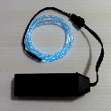 EL Flowing Effect Wire with Inverter - Transparent Blue